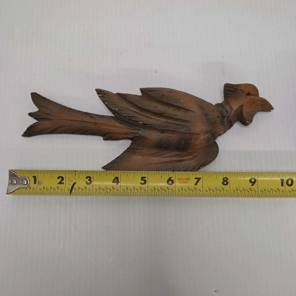 Vintage‎ WOOD CARVED Flying Bird Cuckoo Clock Part 10